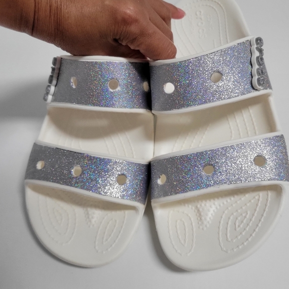 Crocs  Classic Glitter sandals Unisex M7 /W9. - Picture 5 of 8